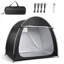 Tente de rangement pour vélo à arc, abri imperméable résistant aux rayons UV Oxford, cadre à double fermeture à glissière, fenêtre de ventilation, installation facile en 3 minutes pour le vélo, les outils de jardin, le rangement extérieur-128751147