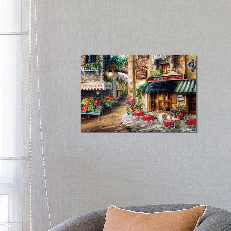 Buon Appetito - Wrapped Canvas Print, 66.04 cm H x 45.72 cm W x 1.91 cm D, Brown Framed