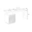 Bureau rectangulaire en bois manufacturé avec 2 tiroirs-109102053-109102054