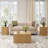 30''W Fluted Square Flip Top With Storage Coffee Table-953830052
