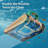 Cordless Robotic Pool Cleaner -Pool Vacuum 180W Brushless Motor, 45,000Pa Suction, Wall Climbing, Sonar Navigation, 3 Modes Automatic Pool Robot for Inground & Above-Ground Pools Up to 2150 Sq. Ft.