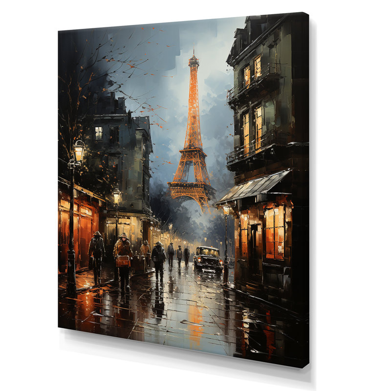 Boulevards de la Tour Eiffel, Paris I, Toile tendue, H 40 po x l 30 po x P 1,5 po