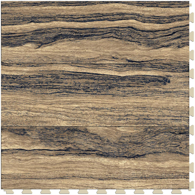 5mm Thick 20'' W x 20'' L Oak Vinyl, Tigerwood