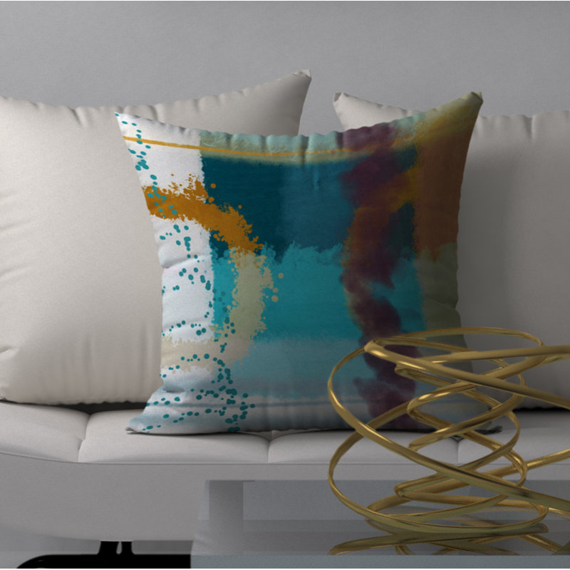  Housse et insert de coussin carré Exquise Relax, 18" x 18"
