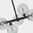 16 - Lights Mid Century Chandelier Black Sputnik Chandelier For Dining Room Linear Chandelier