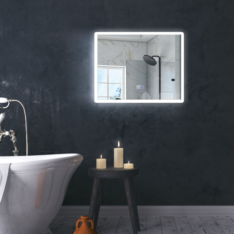 Miroir de salle de bain Crisann, 31,89 po x 24,02 po