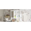 Armoire de rangement murale pour salle de bain, armoires à pharmacie avec grande porte miroir, tablettes réglables et trois niveaux de rangement ouverts (meuble-lavabo non inclus)-1706843643