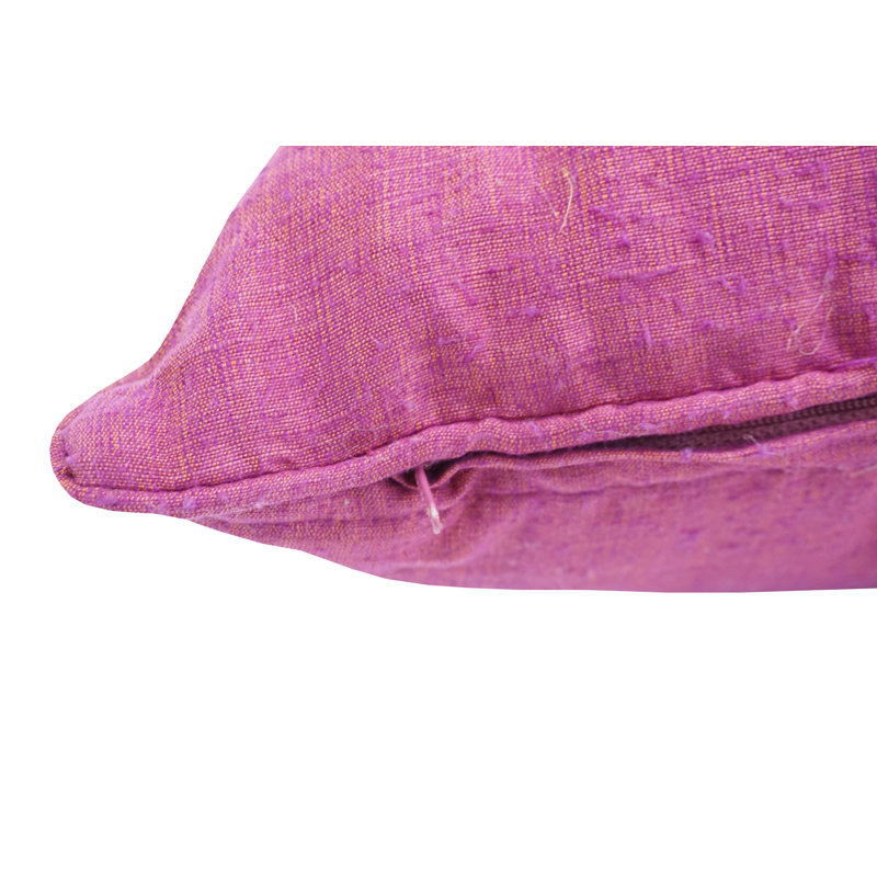  Dupion Silk Throw Pillow, Purple
