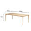 MAXENCE Oak Solid Wood Base Dining Table-93547912
