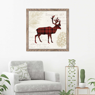 «Plaid Lodge I», impression sur toile
