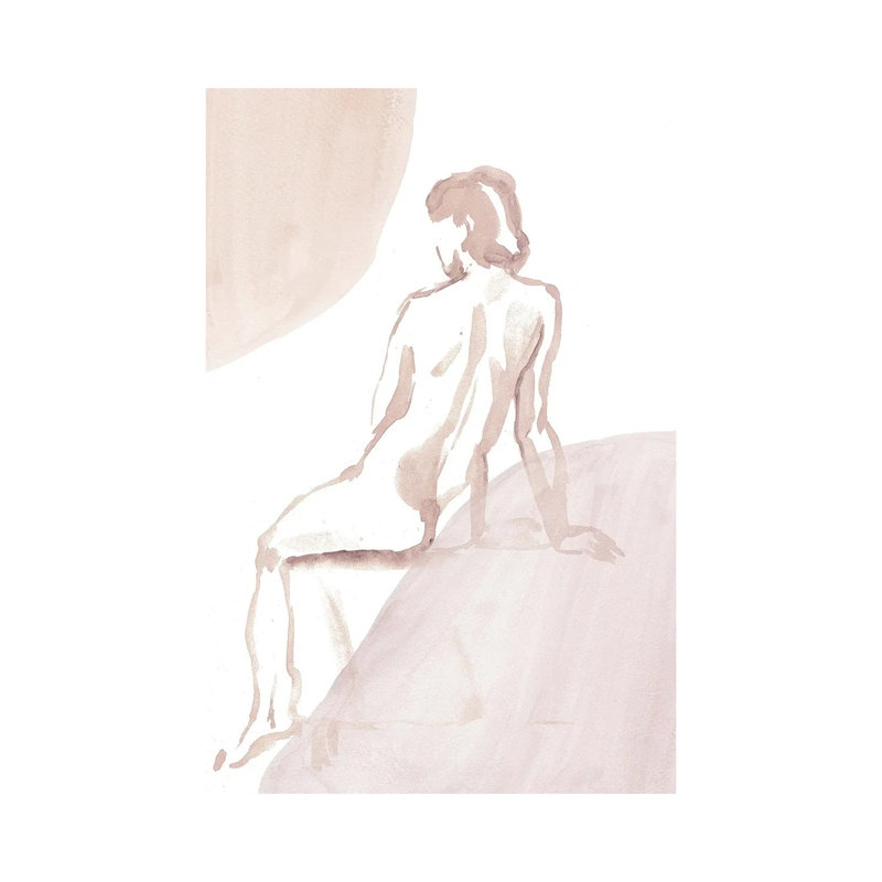 Nude Woman II by Whales Way - Painting on Canvas, 66.04cm H x 45.72cm W x 3.81cm D, Wrapped Canvas