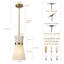 Luminaire suspendu en sablier 1 lumière-947201371