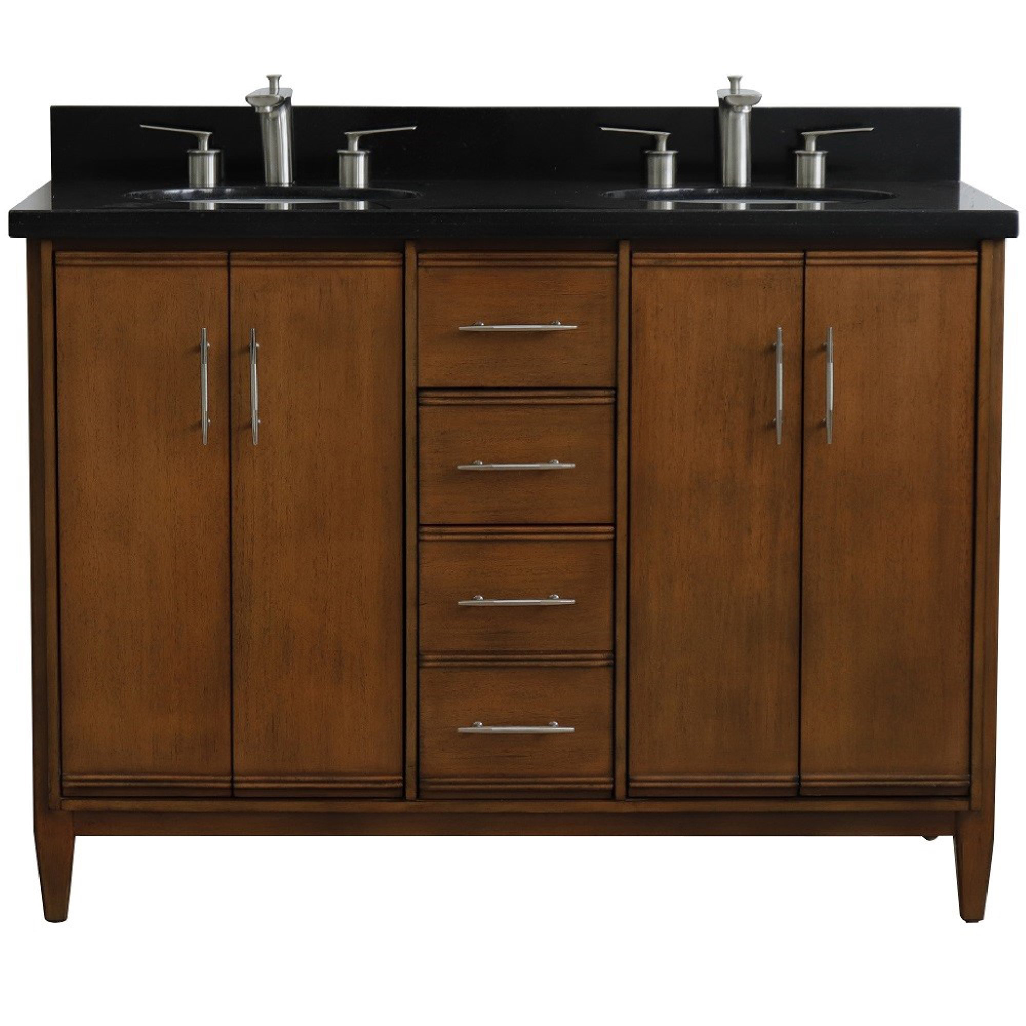 Wildon Home® Haydel 49'' Double Bathroom Vanity with Granite Vanity Top ...