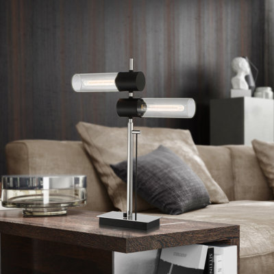 Lampe de bureau chromée 28 po Ailin