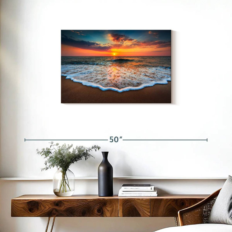 Gillard Sunrise Sea Waves, H 20 po x l 30 po