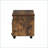 File Cabinet with Weathered Oak Top &amp; Black Metal Legs, 1 Drawer + Open Compartment | Rustic/Lodge | Office