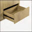 Buffet Wave avec 3 tiroirs, grande armoire de rangement avec crochets et pieds centraux-1640153776