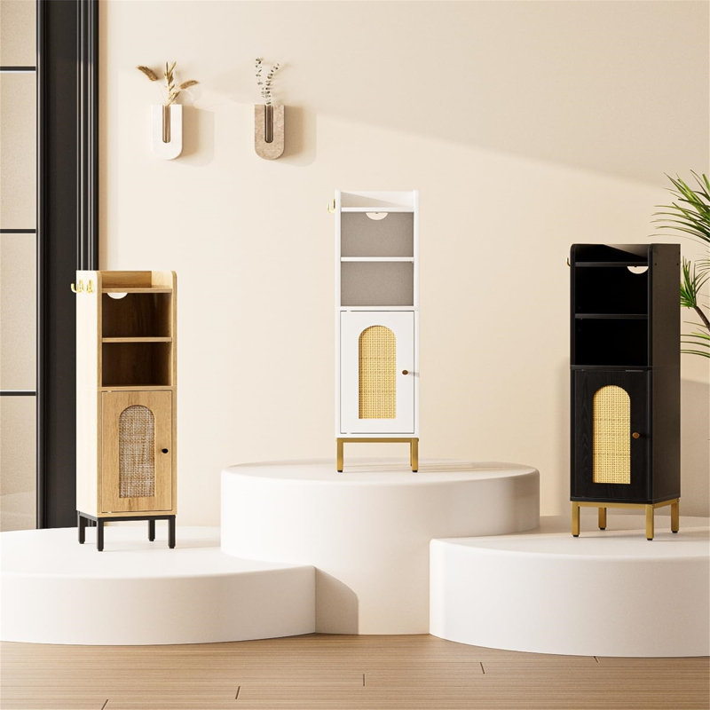 Linen Cabinet, Black