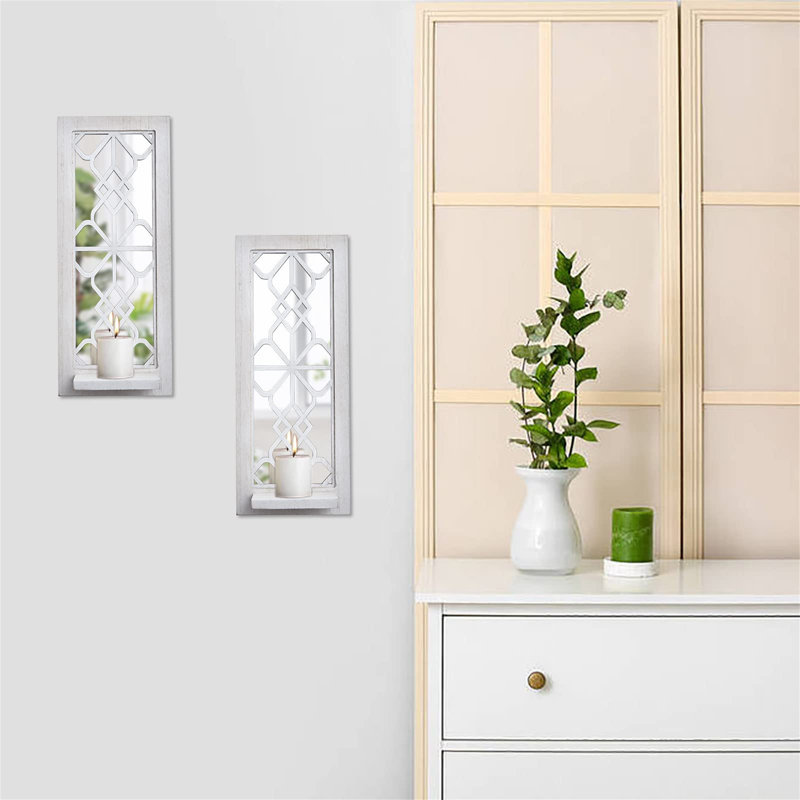 2-piece Wall-mounted Candle Holder Set