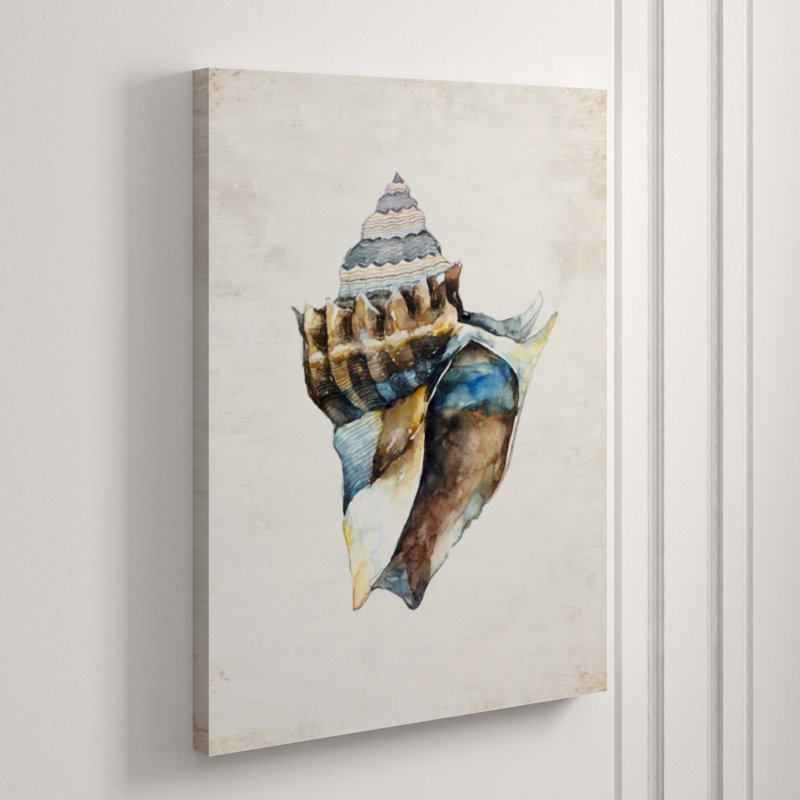 Shell Compilation I Print by Beverly Fuller, Image Brush Gel, 40" H x 30" W x 1.5" D