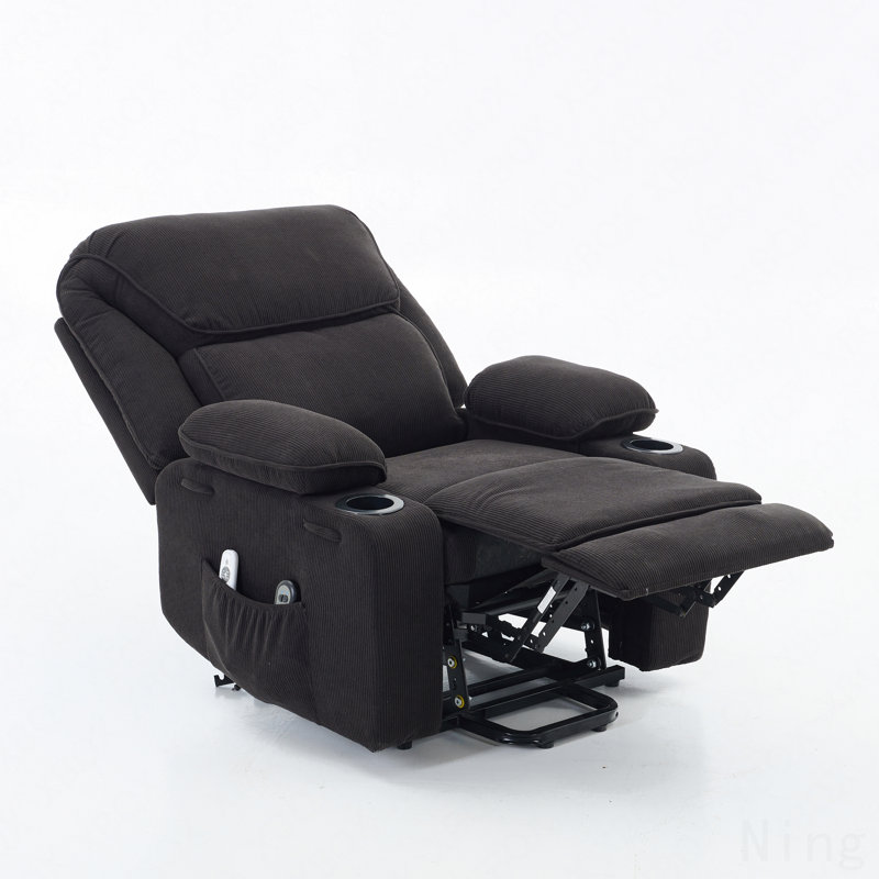 Remote-Controlled Heating Massage Lift Recliner For Seniors, Black