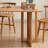 Durable Rectangular Red Oak Rattan Dining Table-106645531