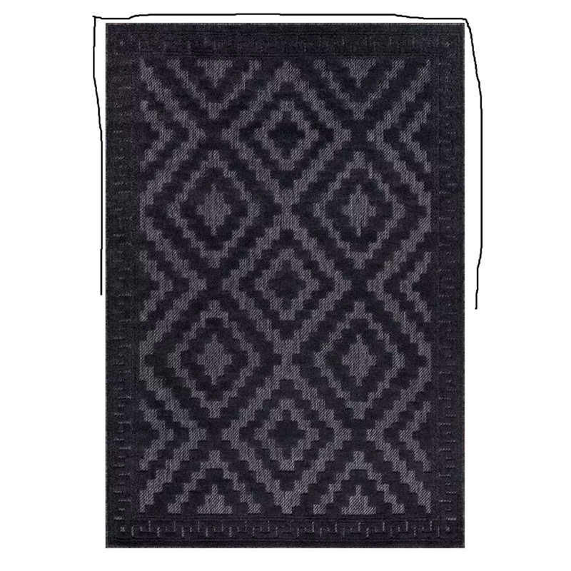 Geometric Area Rug, Rectangle 160 x 230 cm