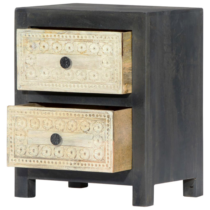 Mylah 40 cm W Bedside Table