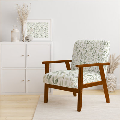Chaise rembourrée Modern - Chaise d'appoint blanc sauge Drift
