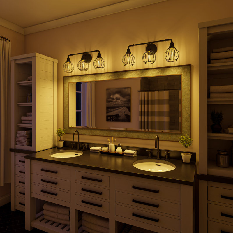 Emerfield 3 - Light Dimmable Vanity Light, Matte Black