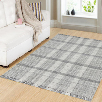 Tapis gris / argenté Debarata