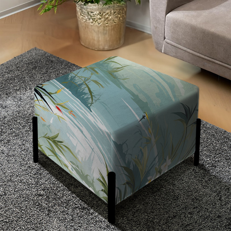 Bambou tropical Zen - repose-pieds carré tropical