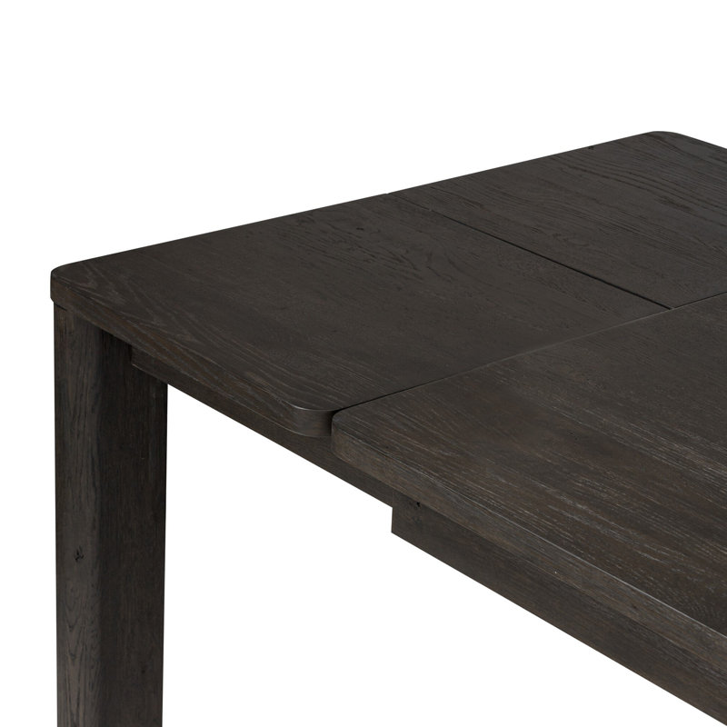 Noeline Solid Oak Dining Table, Black, 30'' H x 96'' W x 42'' D