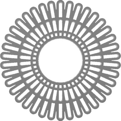 Médaillon de plafond architectural en PVC de qualité architecturale de 26 po x P 9 5/8 po x P 3/4 po, nickel