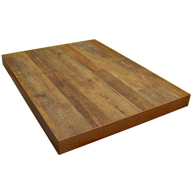 H&D Melamine Table Top Barn Wood 30"x30"