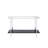 Mirrored Faux Marble & Chrome Console Table