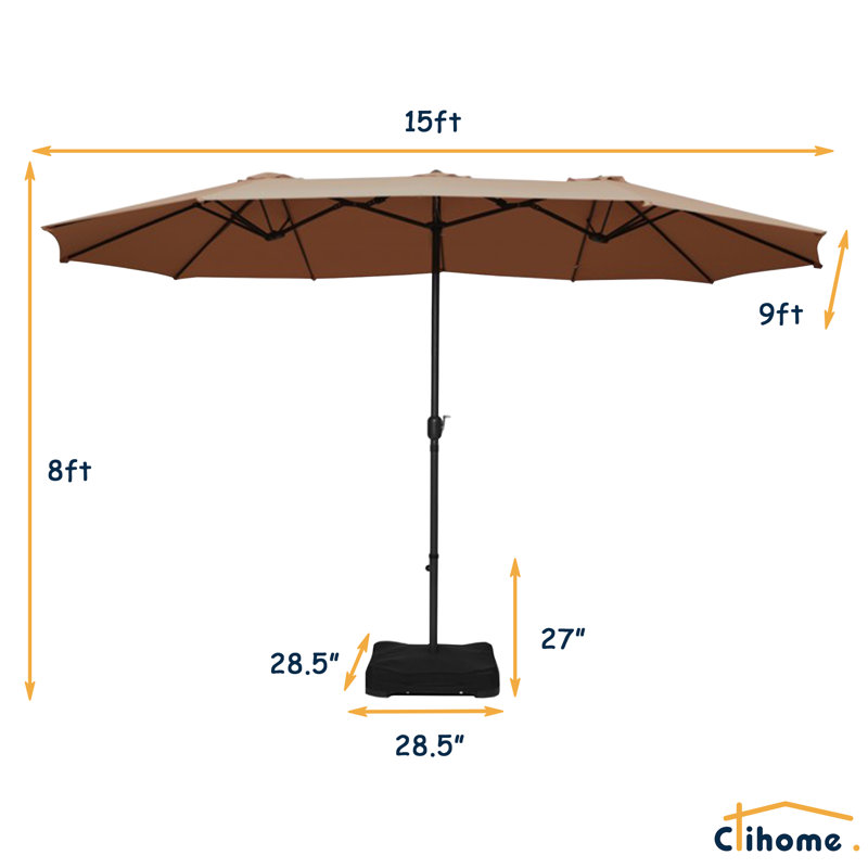 Parasol de marché 15 ', Café