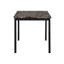 Table de salle à manger en faux marbre avec structure en métal robuste