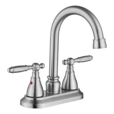 Robinet de salle de bain Robinet de meuble-lavabo central pivotant à 4 degrés à 360 degrés Robinet de meuble-lavabo moderne Robinet de salle de bain moderne à 2 ou 3 trous Robinet de lavabo non inclus