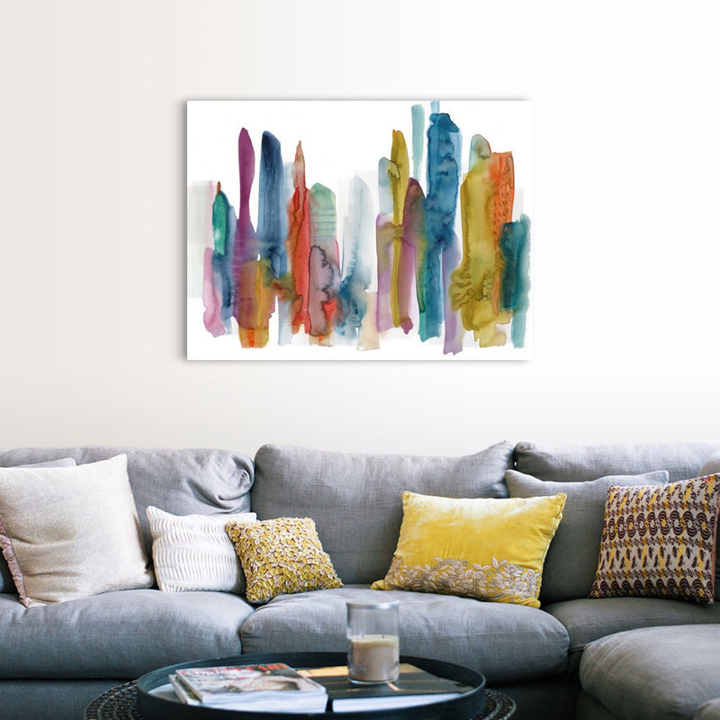 «Spectrum Skyline», reproduction d'art sur toile, Toile tendue, H 36 po x l 48 po x P 1,25 po