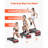 Aerobic Exercise Step Platform Height Adjustable Workout Stepper 4 Riser Red-132211109