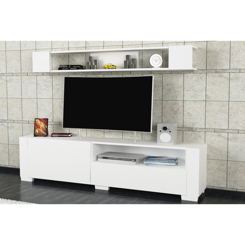Hillegierd Entertainment Center for TVs up to 60", White