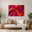 Gradient Abstract 4 Red Metal Wall Art-552164396