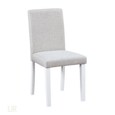5 Piece Wooden Dining Table Set With Rectangular Table And 4 Upholstered Chairs, Featuring Crystal Decoration For Elegant Dining