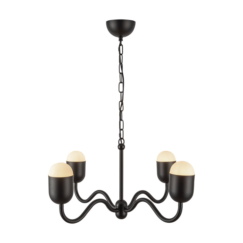 Effie Chandelier, Black, 87.25" H x 27" W x 27" D