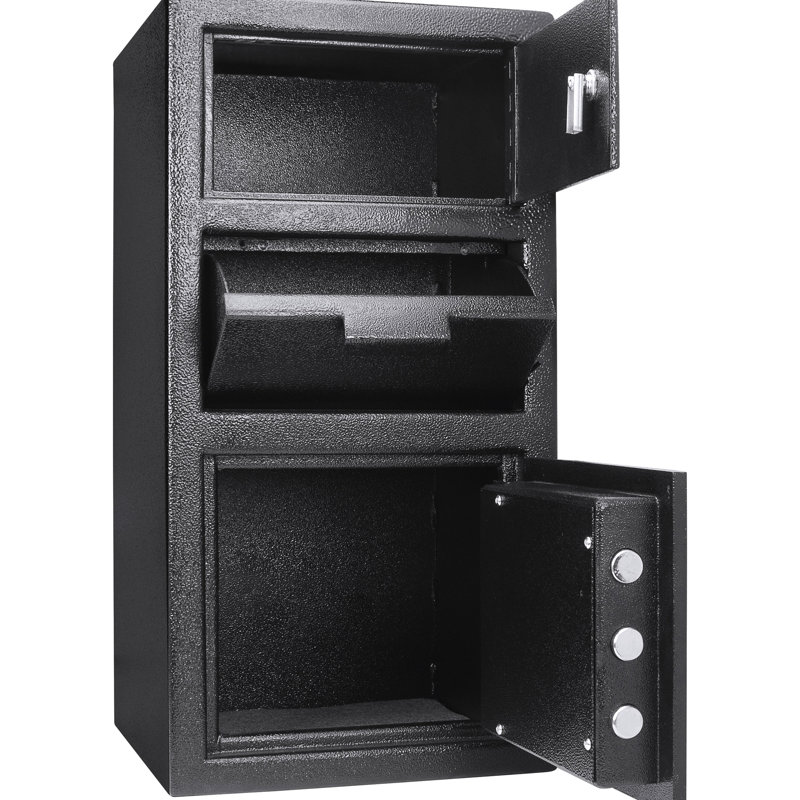 Coffre-fort de grande capacité avec protection antichoc, 0,72 à 0,78 pi³, serrure à clavier numérique, sécurité renforcée, mode de verrouillage, conception en acier massif