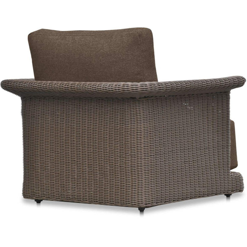 Meredith Outdoor Lounge Chair, Brown, Brown