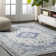 Yenovk Ornate Medallion Persian Blue/Gray Rug