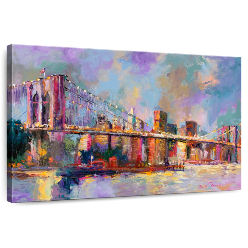 Couleurs du pont Ravi Brooklyn, H 26 po x l 39 po