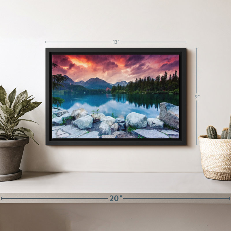 Nature «Lac de montagne Tatra», H 13 po x l 9 po